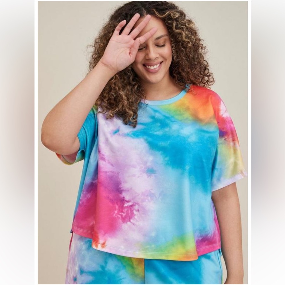 NWT Torrid Lightweight Terry Short Sleeve Cover-Up Tee size 2